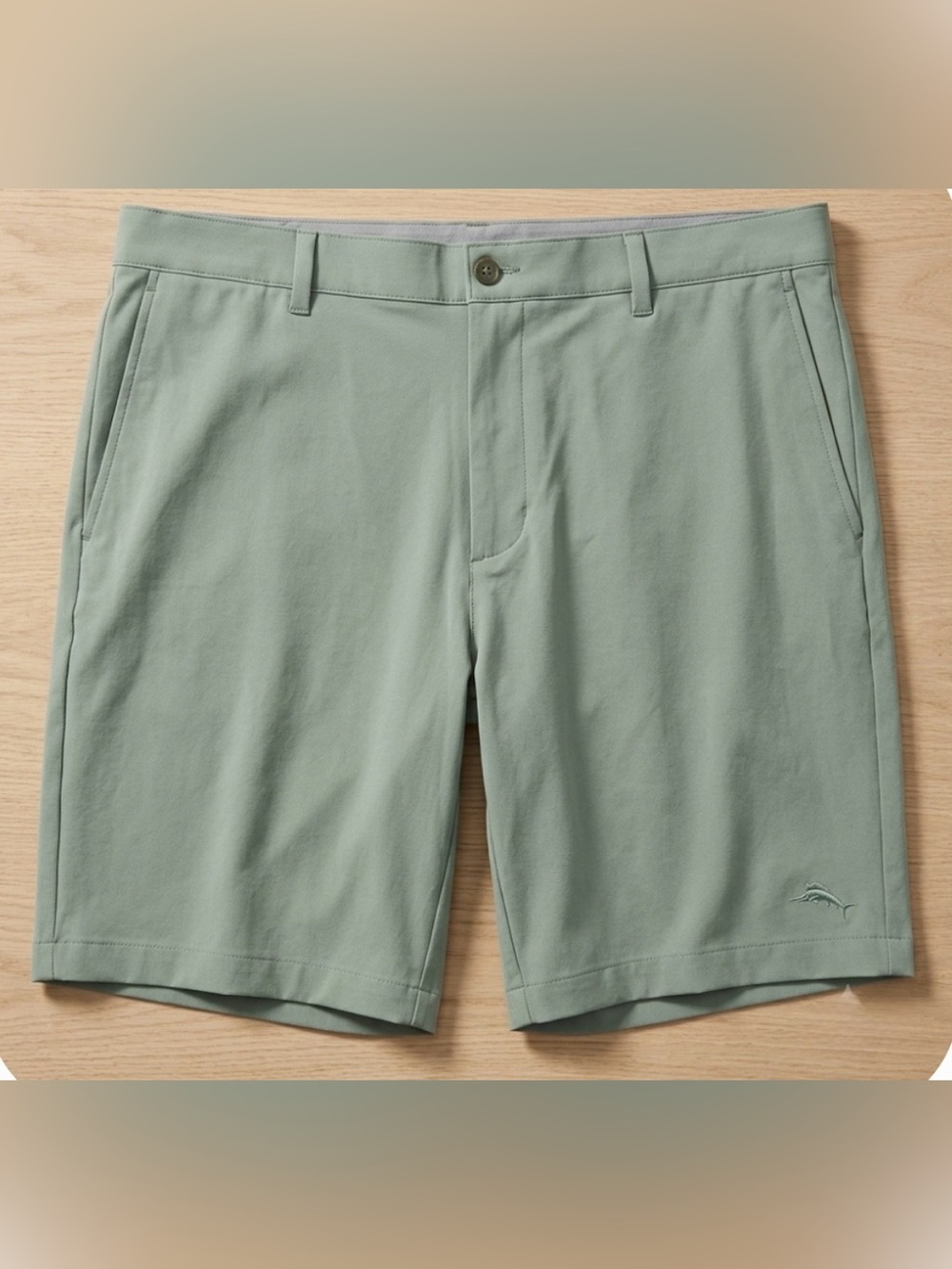 Tommy Bahama IslandZone Barbados Pro 9 Shorts Men 40 Sea Pine Golf Stretch UPF50